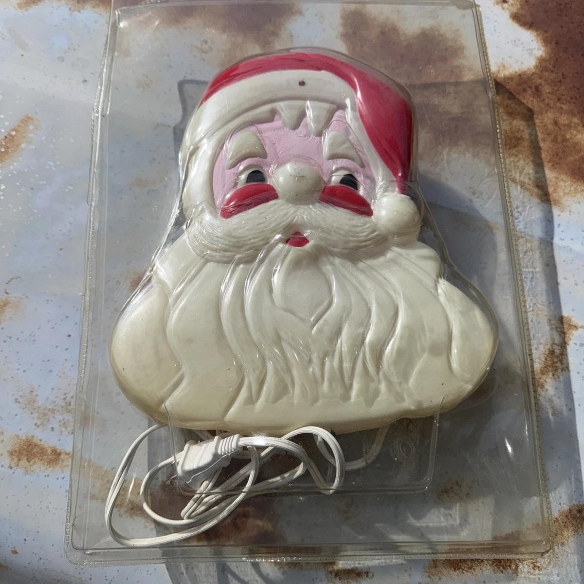 Lighted Santa Face Indiana Santa Figures (1946-1990) for sale | eBay