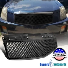 Fits 2003-2007 Cadillac CTS V Front Hood Grill Mesh Grille Matte Black