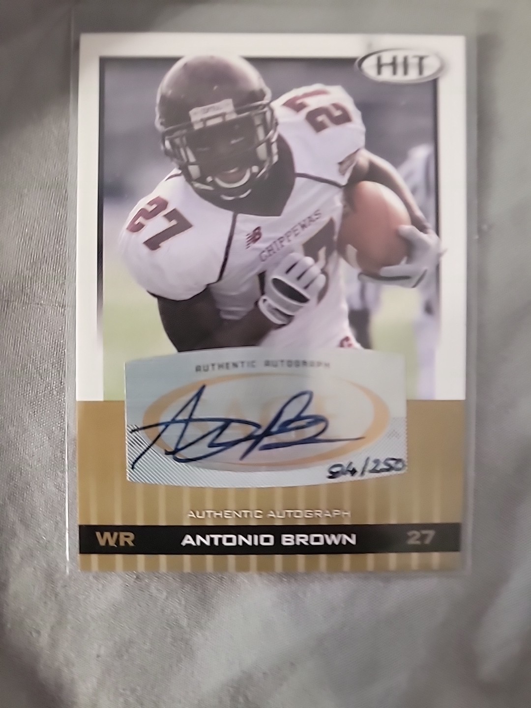 Antonio Brown SA-GE Autographs #A9 Gold