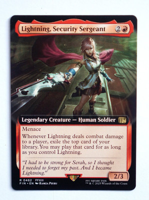 Lightning, Security Sergeant #462 Extended Art - Magic the Gathering FF - NM
