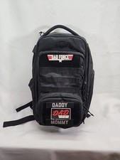 TBG Tactical Baby Gear Daypack Diaper Bag with Changing Mat Dad Mom EUC