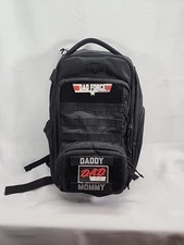 TBG Tactical Baby Gear Daypack Diaper Bag with Changing Mat Dad Mom EUC