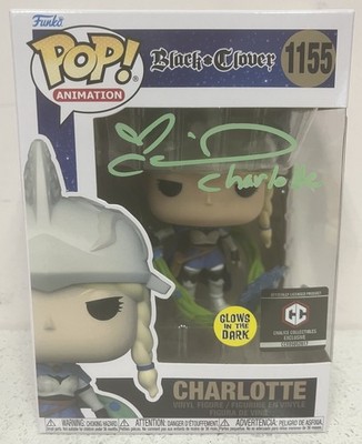 Funko Pop! Black Clover Charlotte #1155 Signed by Colleen Clinkenbeard PSA