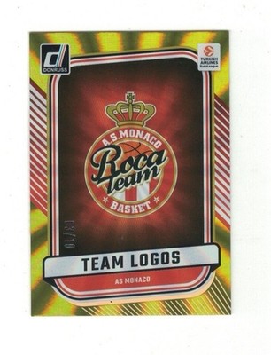 AS MONACO 2024-25 Panini Donruss Euroleague GOLD LASER #3/10 Team Logos Roca 11