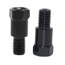 Motorcycle Mirror Mount Adapter Height 10mm RH to 8mm RH and 8mm LH 2Pcs 