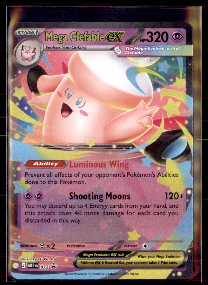 Pokemon Mega Clefable Ex 031/088 POR Perfect Order