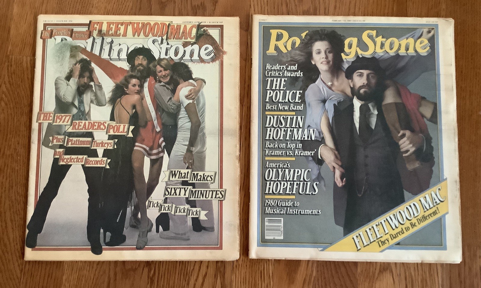 1978 and 1980 ROLLING STONE MAGAZINE - FLEETWOOD MAC COVERS