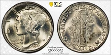 1941 P Mercury Dime PCGS MS-67+ PLUS FB CAC