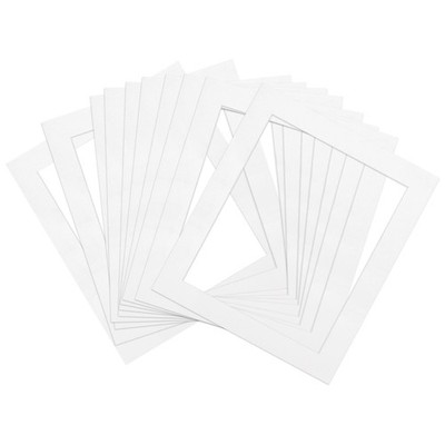 9.9'' x 11.9'' Image Mat, Beveled Core Cut Frame for 8'' x 10'',10pcs