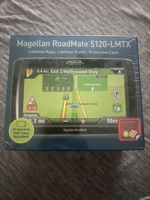 Magellan Roadmate 5120-Lmtx Gps Navigator Lifetime Maps Traffic