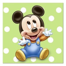 Disney Mickey Mouse 1st Birthday Dessert Beverage Napkins Party Supplies 16 Ct