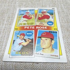Topps 1986 Pete Rose #3 Cincinnati Reds MLB Checklist Baseball Card