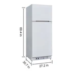 Smad GasLPG Refrigerator Freezer RV Fridge compact refrigerator combo 13.4 Cu.Ft