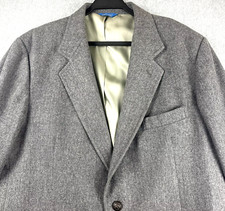 VTG Pendleton Wool Blazer Sport Jacket Coat Suit Tweed USA Mens 42 Long Gray