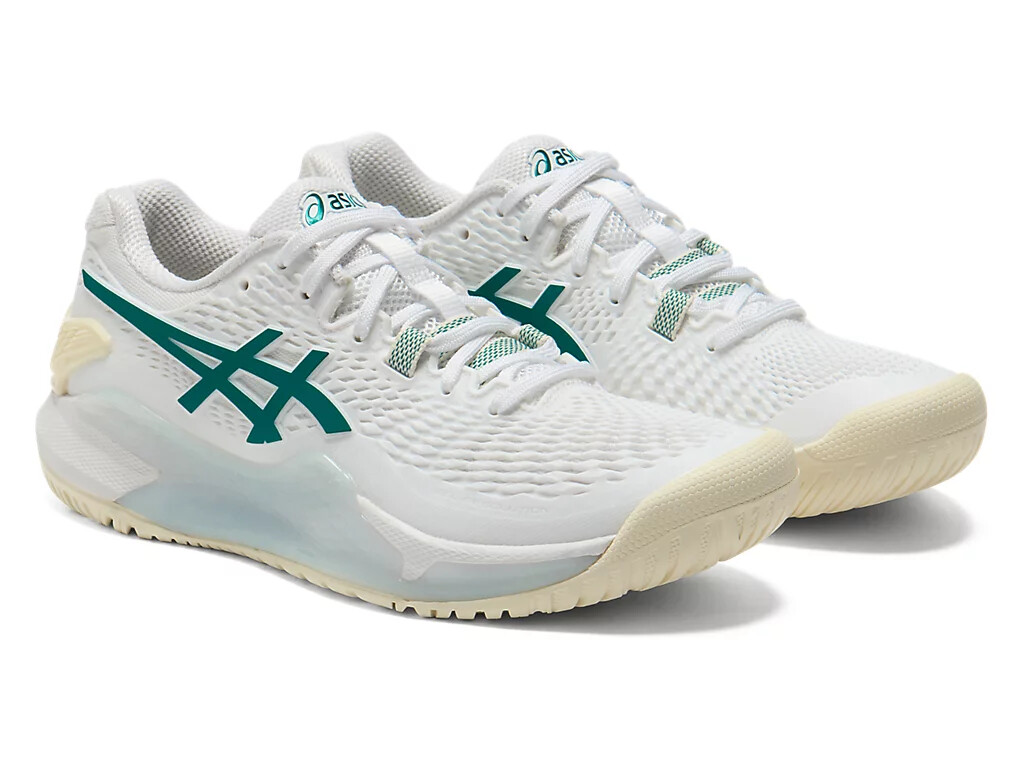 ASICS Women's GEL-RESOLUTION 1042A246 101 White Pitch Green