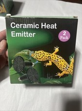 2-Pack Ceramic Heat Emitter,150W Reptile Heat Lamp Bulb Chickens Cats Dog