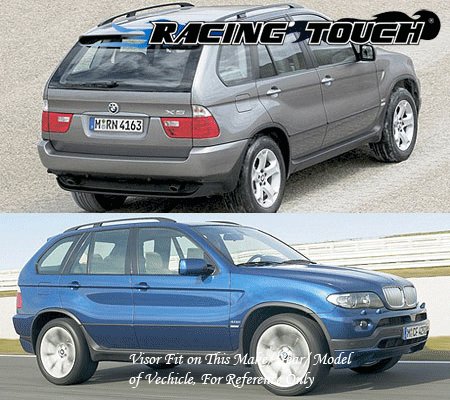 For BMW X5 00-06 Ash Grey Out-Channel Window Visor Sun Guard 4pcs - Picture 7 of 7