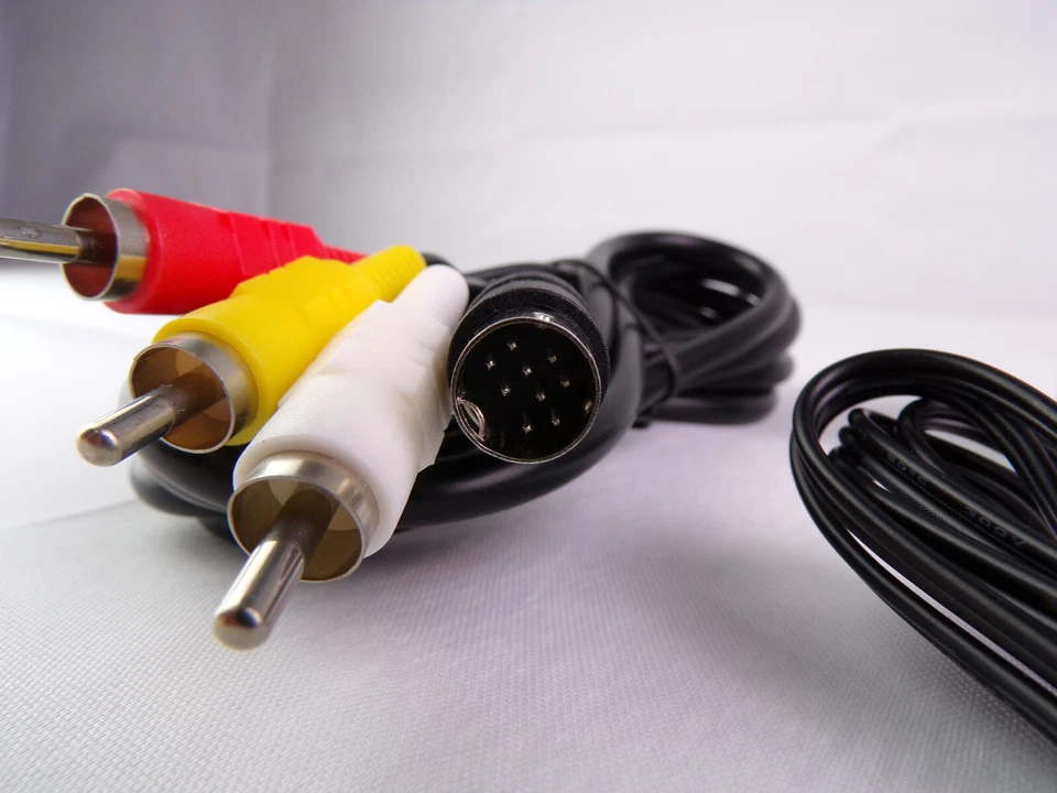 Audio AV RCA Cable Cord+AC Adapter Power Supply For SEGA Genesis 2 & 3 1631 1461 - Image 4 of 4