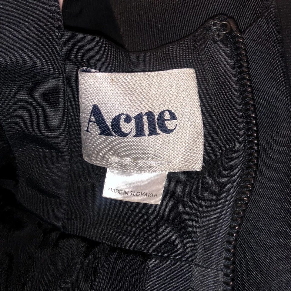 ACNE STUDIOS короткий черный корсет асимметричный платье размер 38 Iconic!!!!! - Изображение 4 из 4