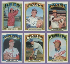 1972 Topps, U-Pick 20 ExMt-NrMt 300 Diff Commons/ minor stars