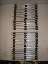 LIONEL 0 GAUGE 3 RAIL 10" BLACK TIE 10 PIECES OF STRAIGHT TRACK GOOD CONDITION