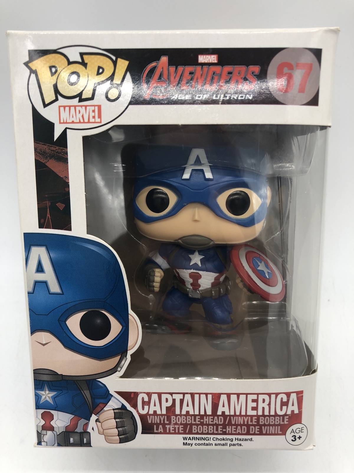 Funko Pop! Figura De Vinilo #67 De Marvel Avengers: Age Of Ultron Capitán América