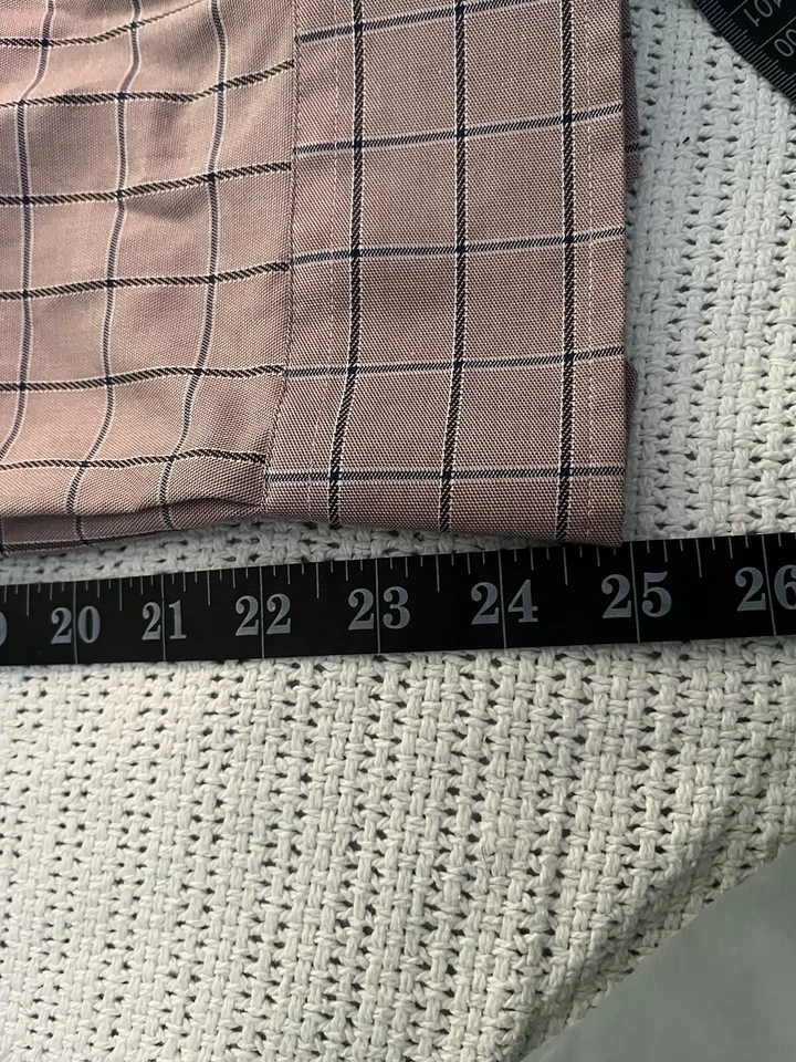 Pronto Uomo Non-Iron Classic Fit Men's 2XL Long Sleeve Button Up Shirt Tan strip - Image 4 of 4