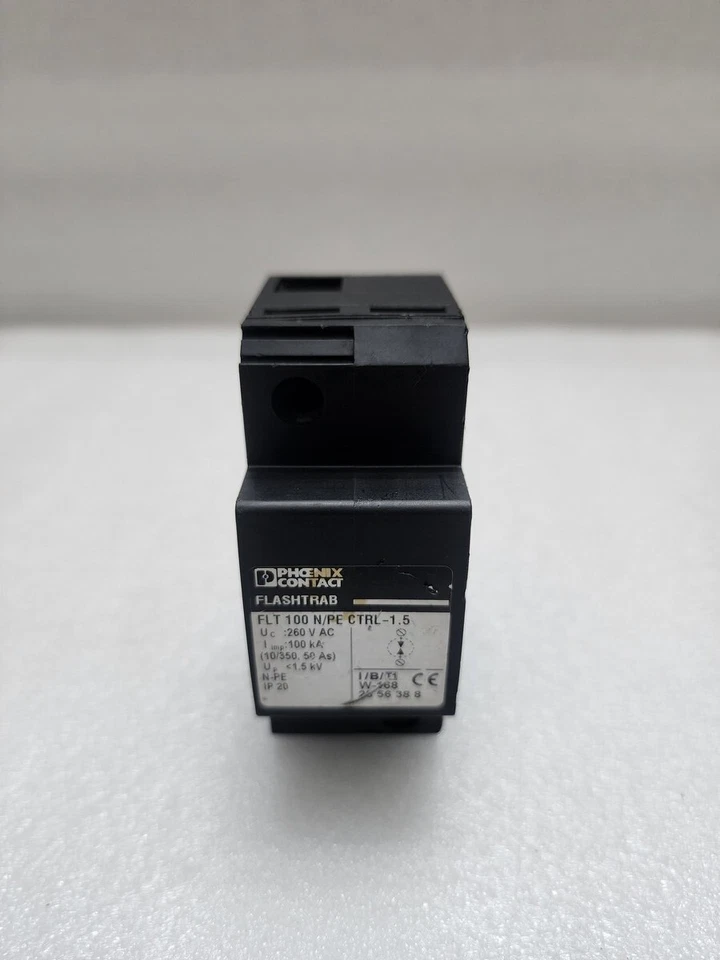 PHOENIX CONTACT FLT 100 N/PE CTRL-1.5 LIGHTNING ARRESTER 2856388 I/B/T1 W-168 - Image 3 of 4