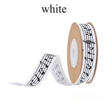 10m Gift Box Packaging Bow Band Note Printed Tape Edge Bouquet Wrapping Ribbon