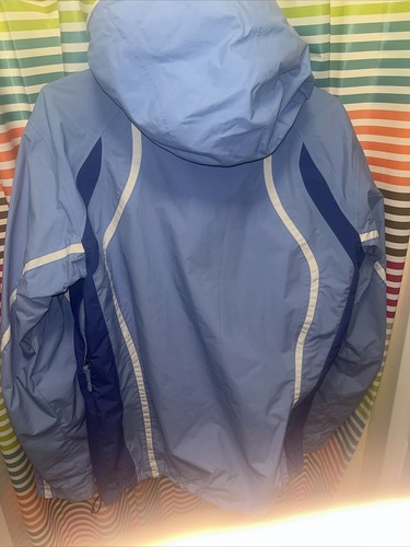Columbia Omni Tech Titanium Interchange Womens Medium Blue Full Zip Hood Jacket - Picture 6 of 8