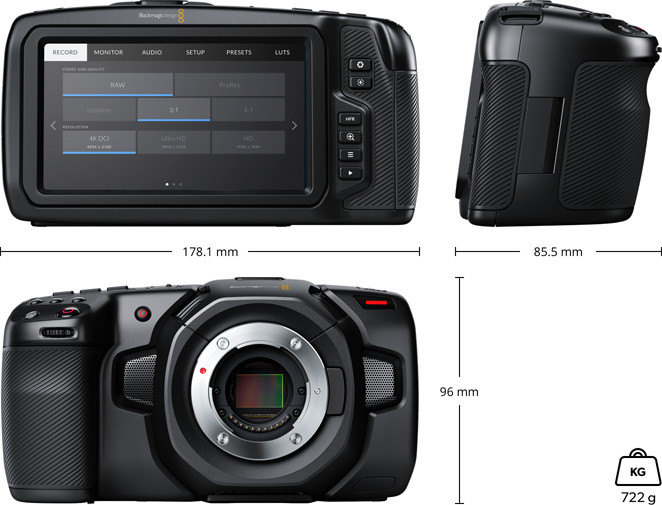 Blackmagic Pocket Cinema Camera 4K - hdvparts ships from Miami | eBay