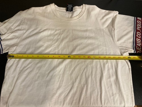 Vintage Polo Jeans Company Off-white Men’s Large T-Shirt Single Stitch - Picture 7 of 11