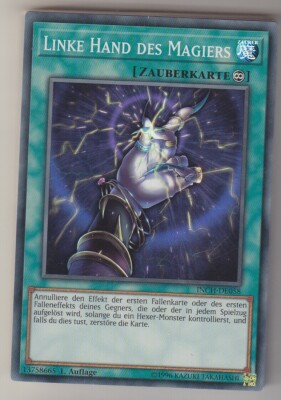 Yu-GI-OH Linke Hand des Magiers Super Rare INCH-DE058 NEU!