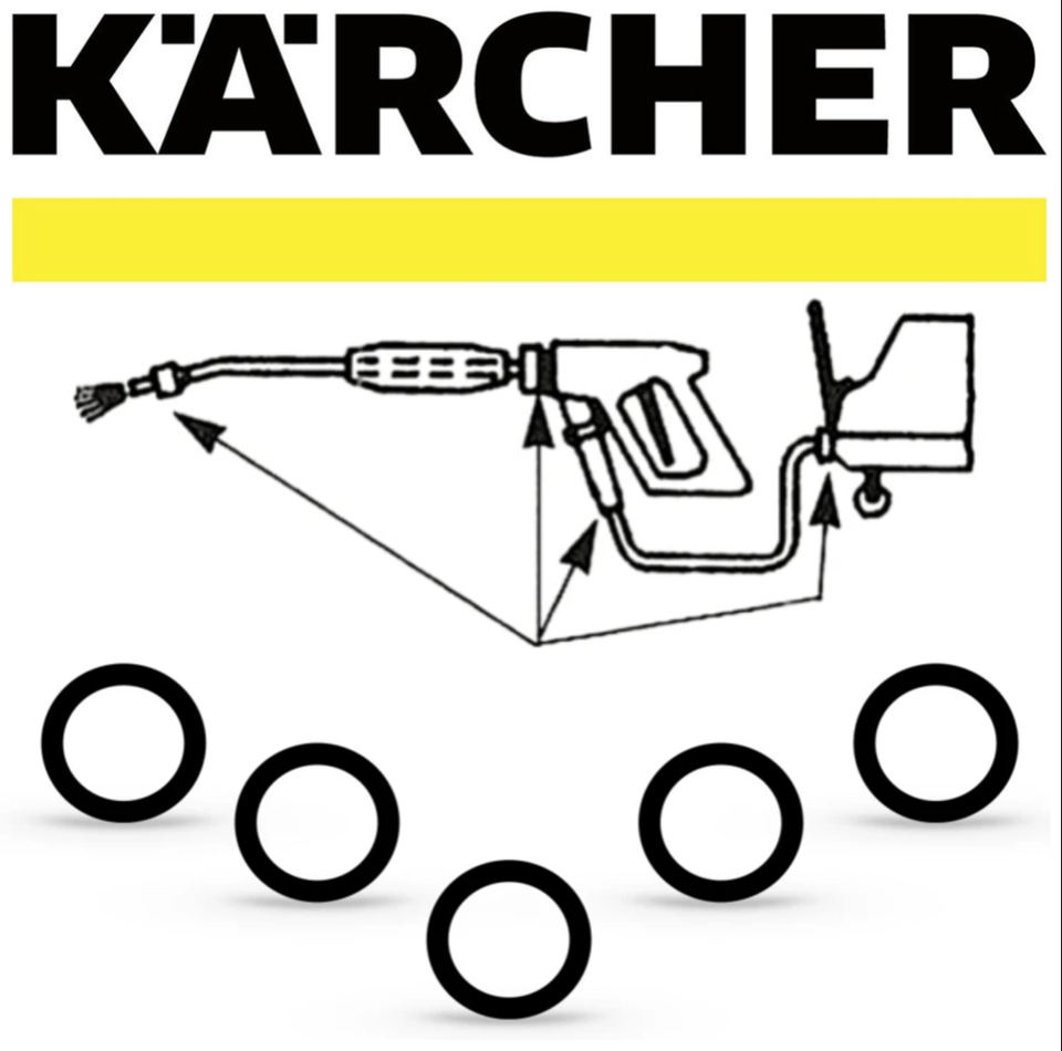 Karcher Adapter-Set – 7-teiliges Hochdruckreiniger-Zubehör, Blisterpack, Für Gängige Modelle (2.880 – 292.0)