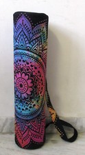 Indian Mandala Tie Dye Yoga Bag Gym Mat Carrier Bags With Shoulder Strap Throw