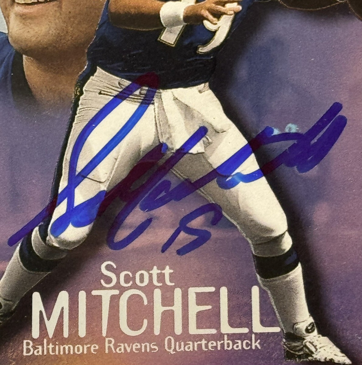 Scott Mitchell 2000 Skybox Metal Authentic Signed Autograph Auto
