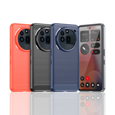 For Nothing Phone (3a) Pro, Phone Case Shockproof Classic Soft Brushed TPU Cover