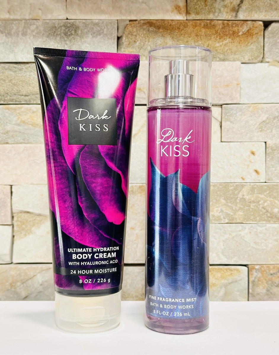 Bath & Body Works DARK KISS Body Cream + Mist Spray Set of 2