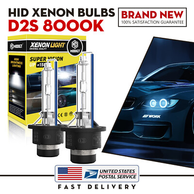 Pair 8000K D2S HID Xenon Bulb Factory Headlight HID Replacement Kit Super Bright