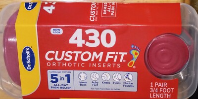SCHOLLS CUSTOM FIT ORTHOTIC INSERTS 5-IN-1 PAIN RELIEF 3D ARCH