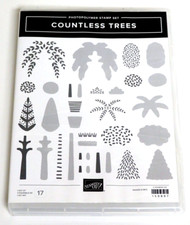 NEW Stampin' Up COUNTLESS TREES Stamps ALL SEASON TREE Mix  Match Layering Set