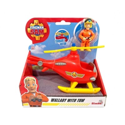 SIMBA Sam Il Pompiere Elicottero Wallaby con personaggio