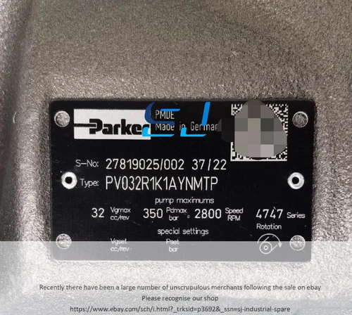 Brand New Parker PV032R1K1AYNMTP Displacement Pump PV032R1K1AYNMTP