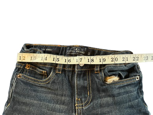 LUCKY BRAND Girls Jeans Zoe Skinny Size 6x Youth Dark Wash Adjustable waist - Picture 3 of 7