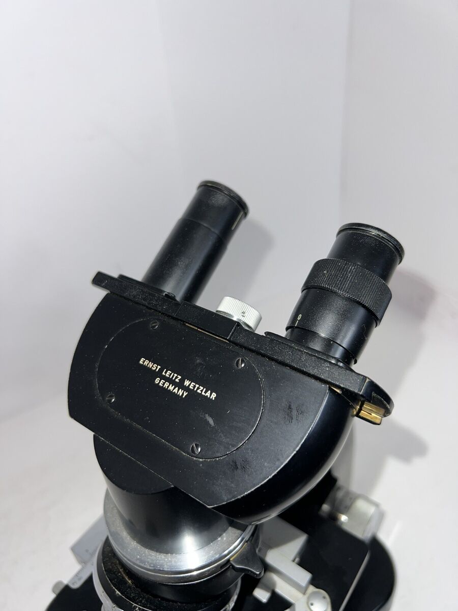 Vintage Ernst Leitz Wetzlar Germany Binocular Microscope Vintage Ernst Leitz Wetzlar Germany Binocular Microscope