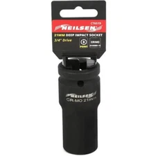 Neilsen 3/4" Drive Standard Deep Square Metric Single Impact Socket 21mm