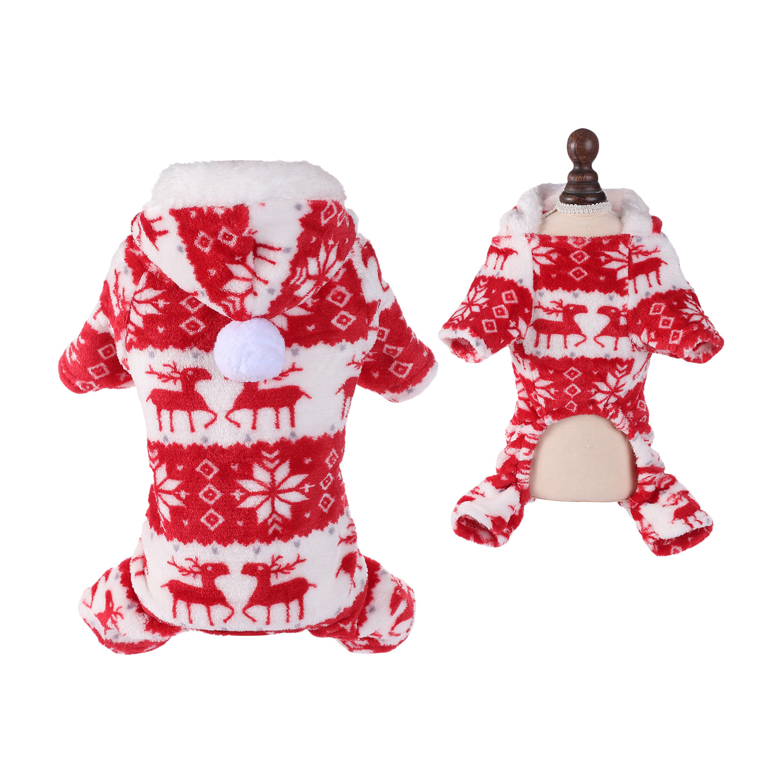 Pet Christmas Clothes Dog Christmas Sweater Pet Clothes Puppy Costume S