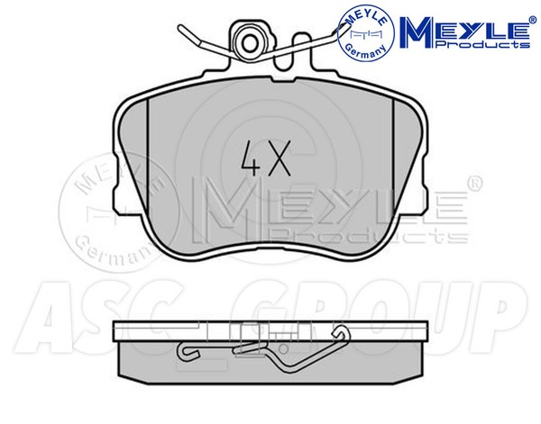 Meyle Bremsbelagsatz, Vorderachse Mit Anti Quietsch Platte 025 214 3920-image