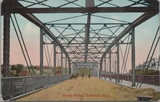 Postcard County Bridge Haverhill MA 
