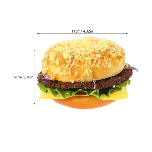 Realistische Hamburger lebensechte Simulation gefälschte Lebensmittel Modell - Zdjęcie 2 z 12